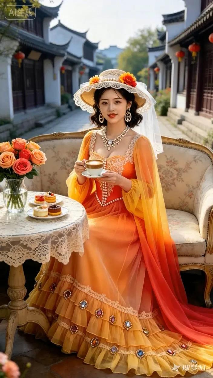七绝●爱我中华/新韵   

江山锦绣美繁花，
四处游玩品好茶。
壮丽河川游客喜