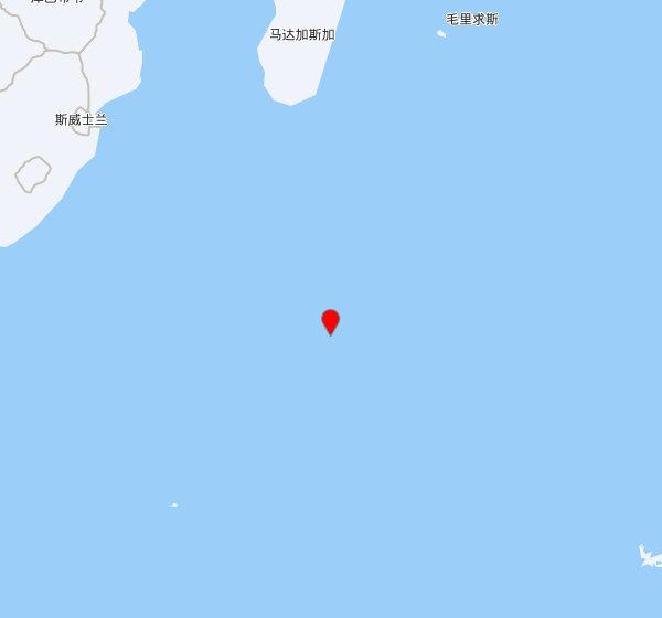 【美国地质勘探局】发布，2026-07-07 00:50:10 在 西南印度洋岭