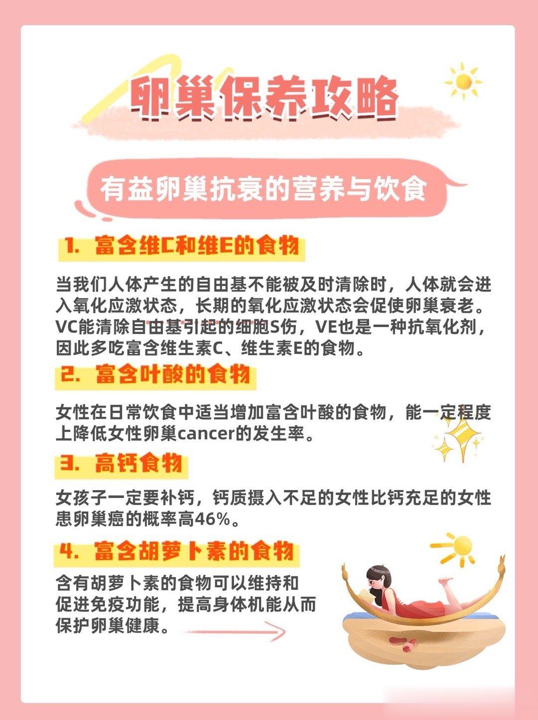 女孩子保养卵巢一定要补钙！各位女生，图一中的这些营养你吃够了吗？#卵巢早衰# ​