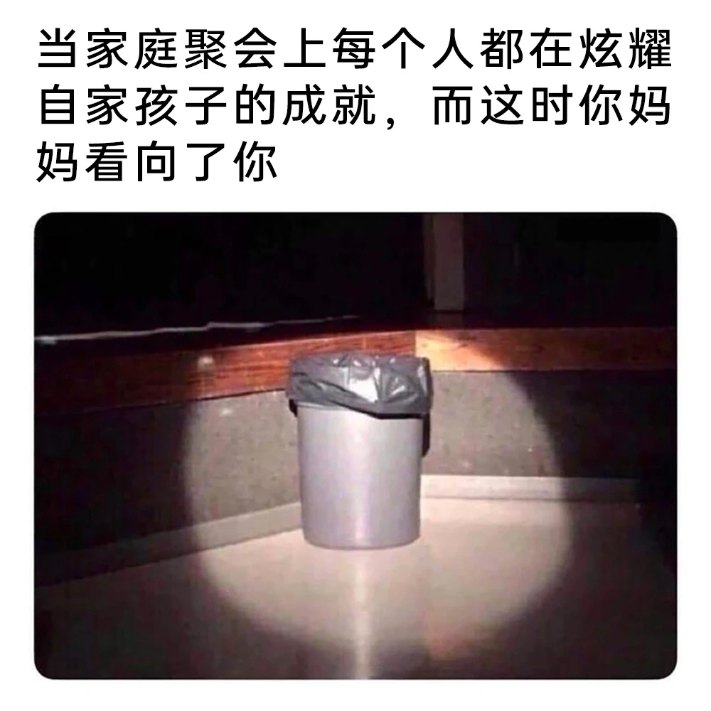妈妈看向我怎么了，我起码是个垃圾袋还能装呢memes ​​​