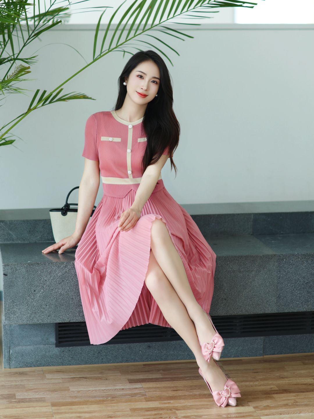 花瓣一样的连衣裙👗太好看温柔了！！