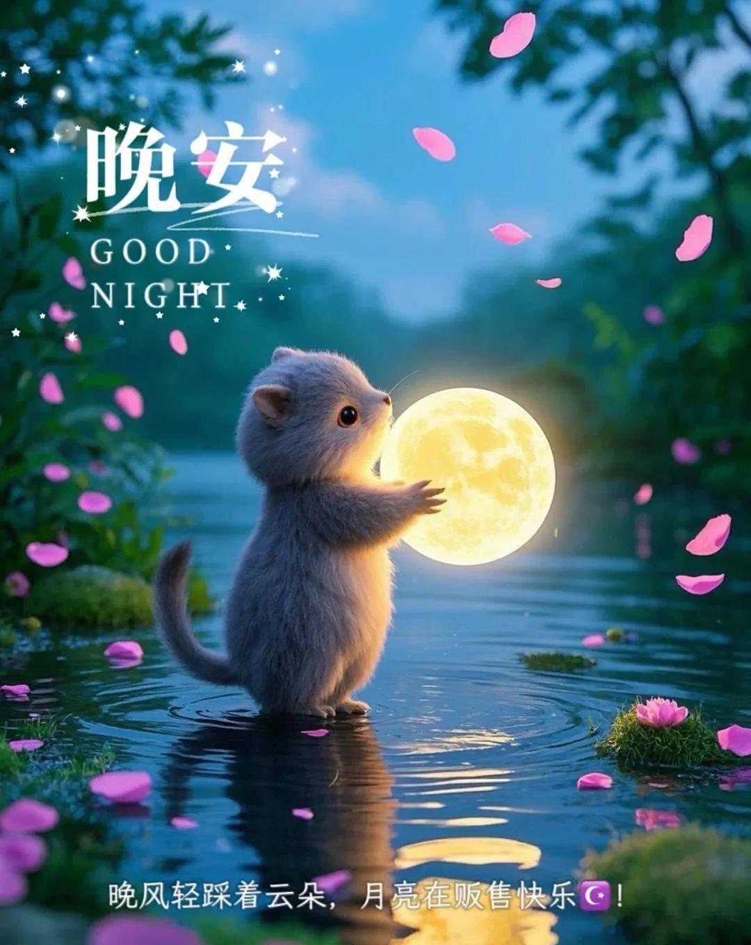 晚安[月亮][月亮]早点休息[鲜花][鲜花] ​​​