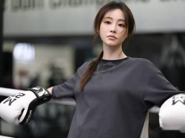 祝绪丹拳击写真祝绪丹赛道一拳头打宽了 祝绪丹真的是个宝藏女孩！不仅能在古装剧里演