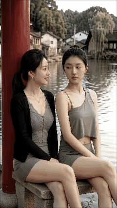 【含 AI 生成部分内容】
母女出去旅游，有同行的搭子吗？[害羞]