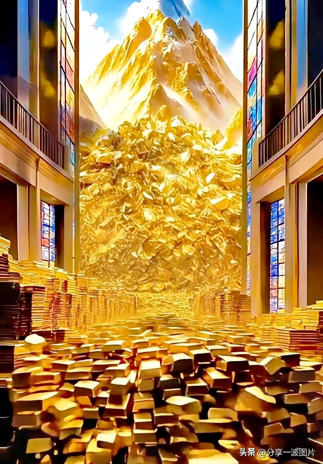 遇见金山，必发大财。