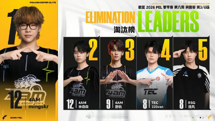 【2026 PEL 夏季赛】Week6 Day1 第三场 4AM稳稳吃鸡JDG伞