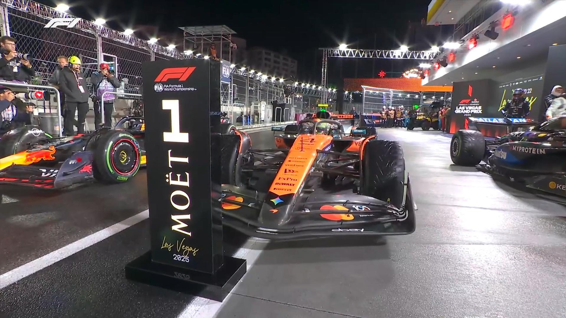 诺里斯取得F1拉斯维加斯大奖赛排位赛杆位！