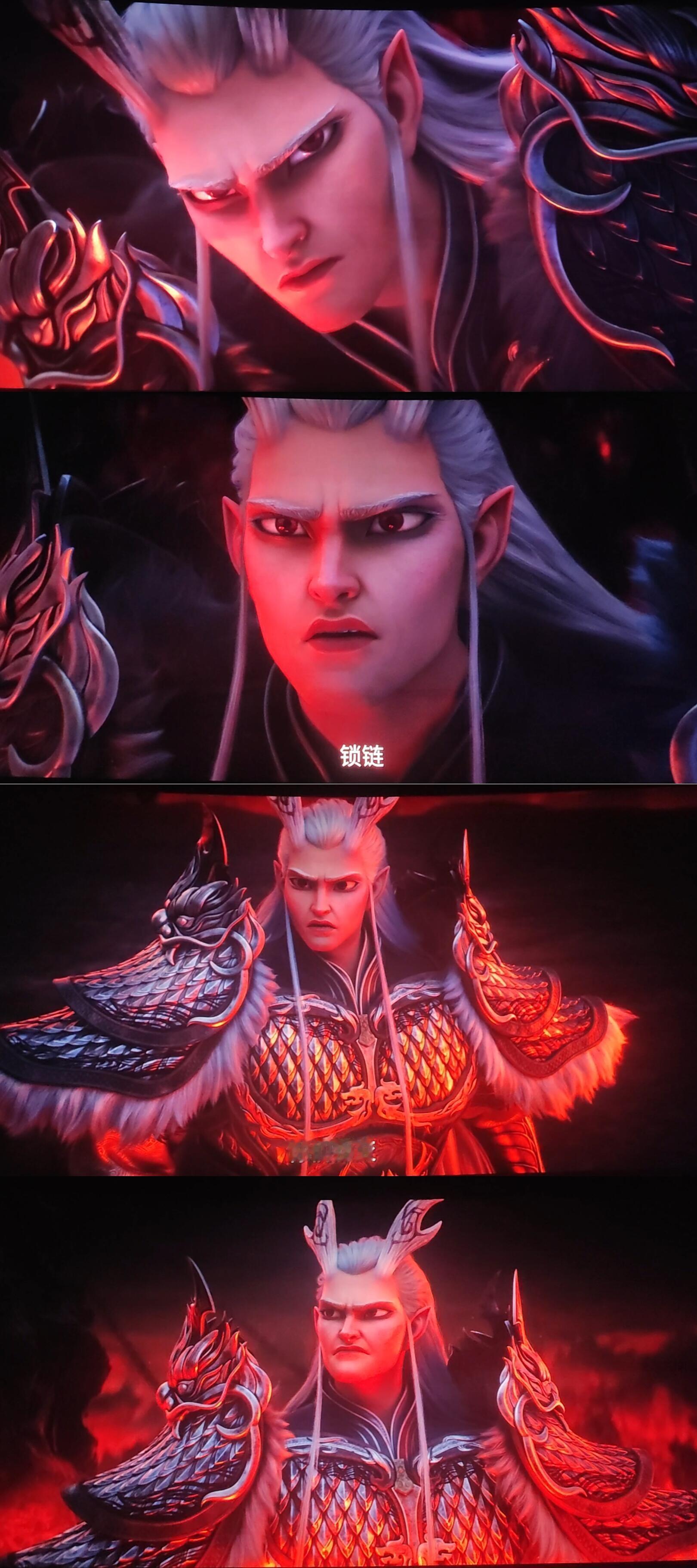 《哪吒之魔童闹海》在鼎里真的是美得惊心动魄也许是因为红与白的色彩碰撞，鼎里的爹有