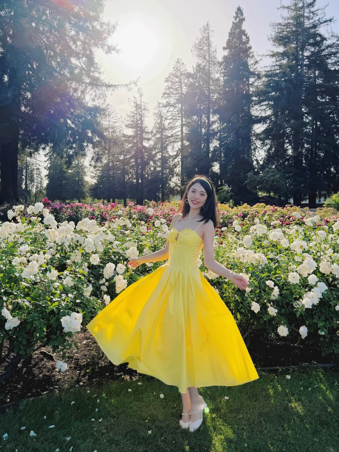 在加州玫瑰园当一天贝儿公主💛