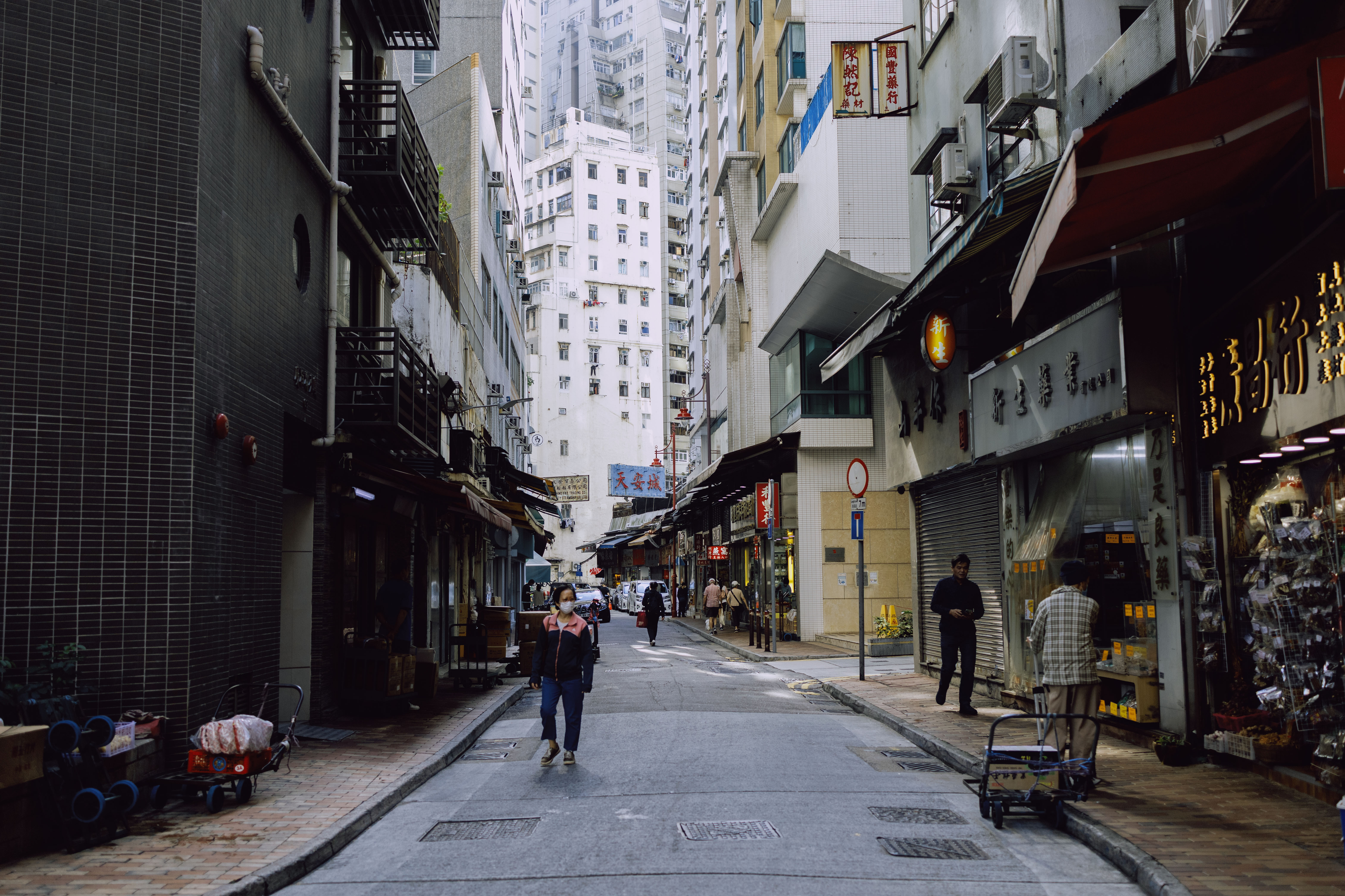 在中环附近游走 
