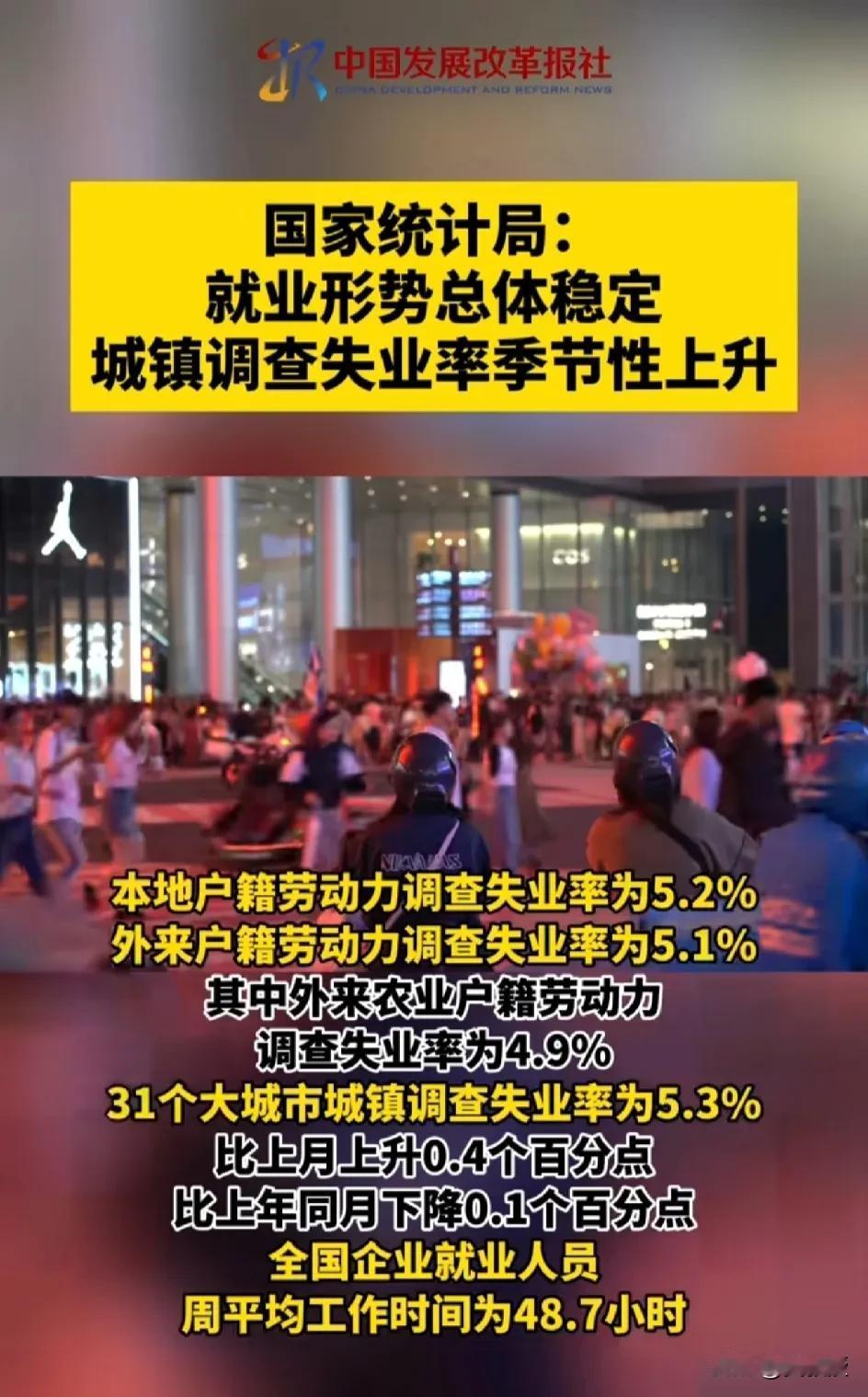 就业形势总体稳定[赞]
稳定就业非常关键