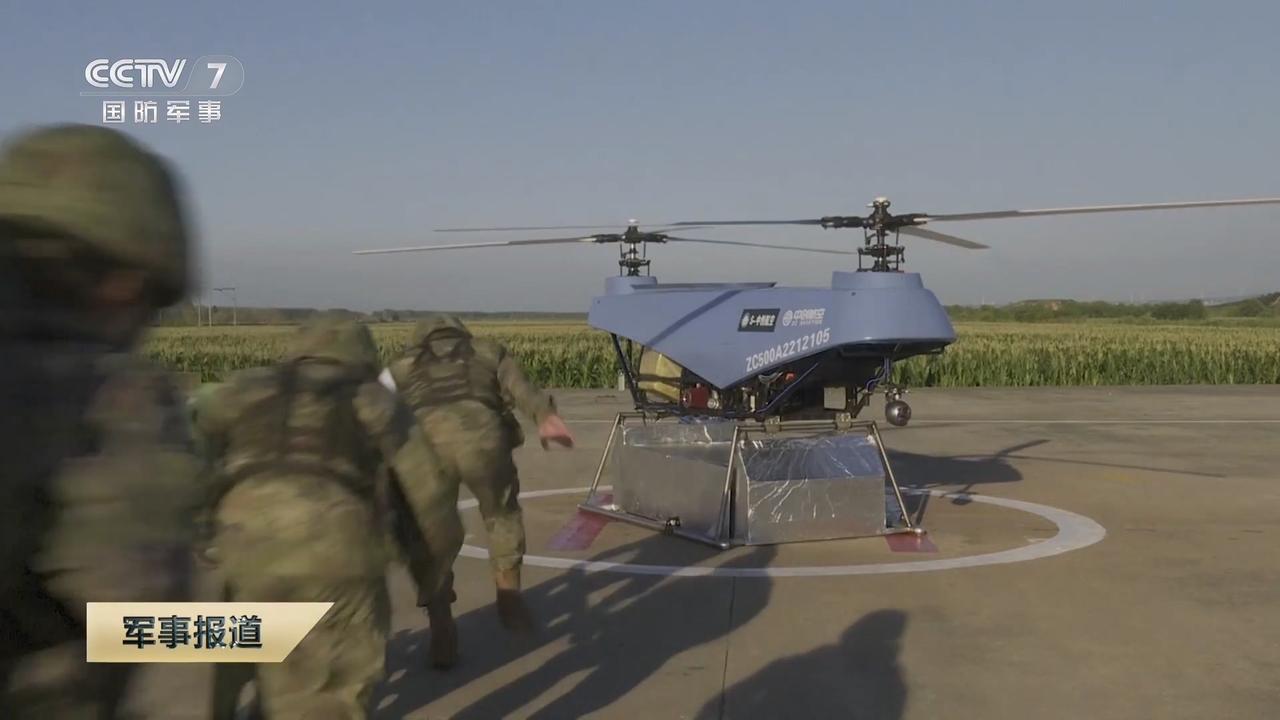 “全域支援-2024”无人系统挑战赛，无人伤员后送项目的多款中方代表展出的无人直