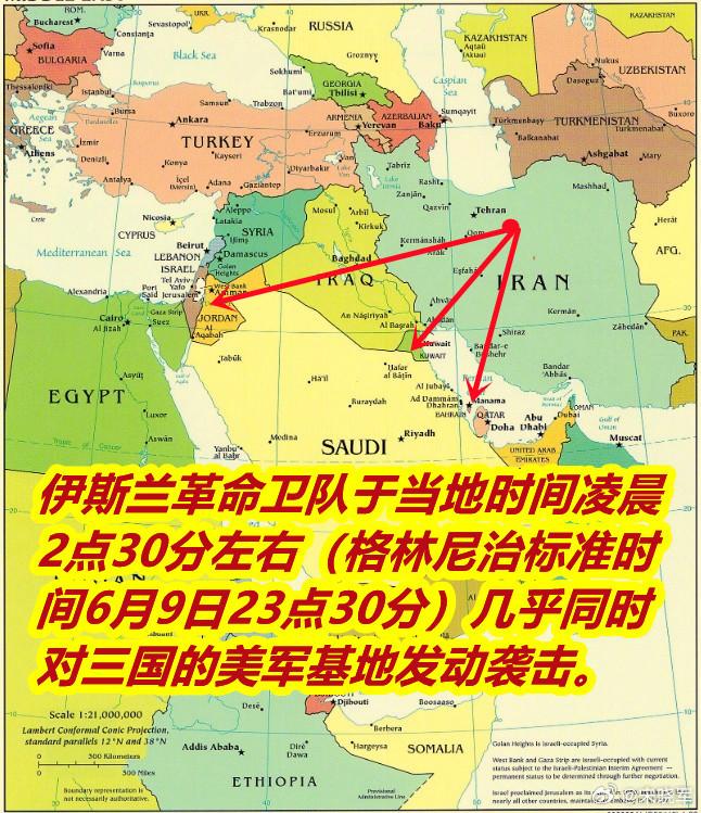 昨晚最精彩的一幕，没有之一！

视频显示伊朗导弹打击约旦穆瓦法克萨尔蒂空军基地，
