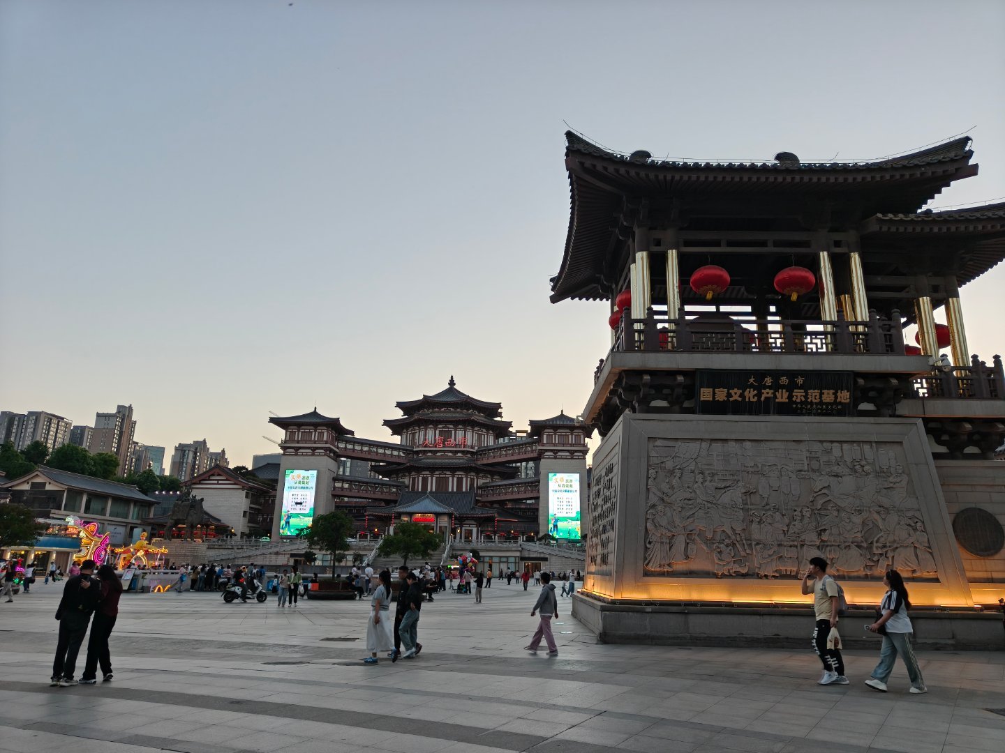 大唐西市，人流量一般 西安·大唐西市