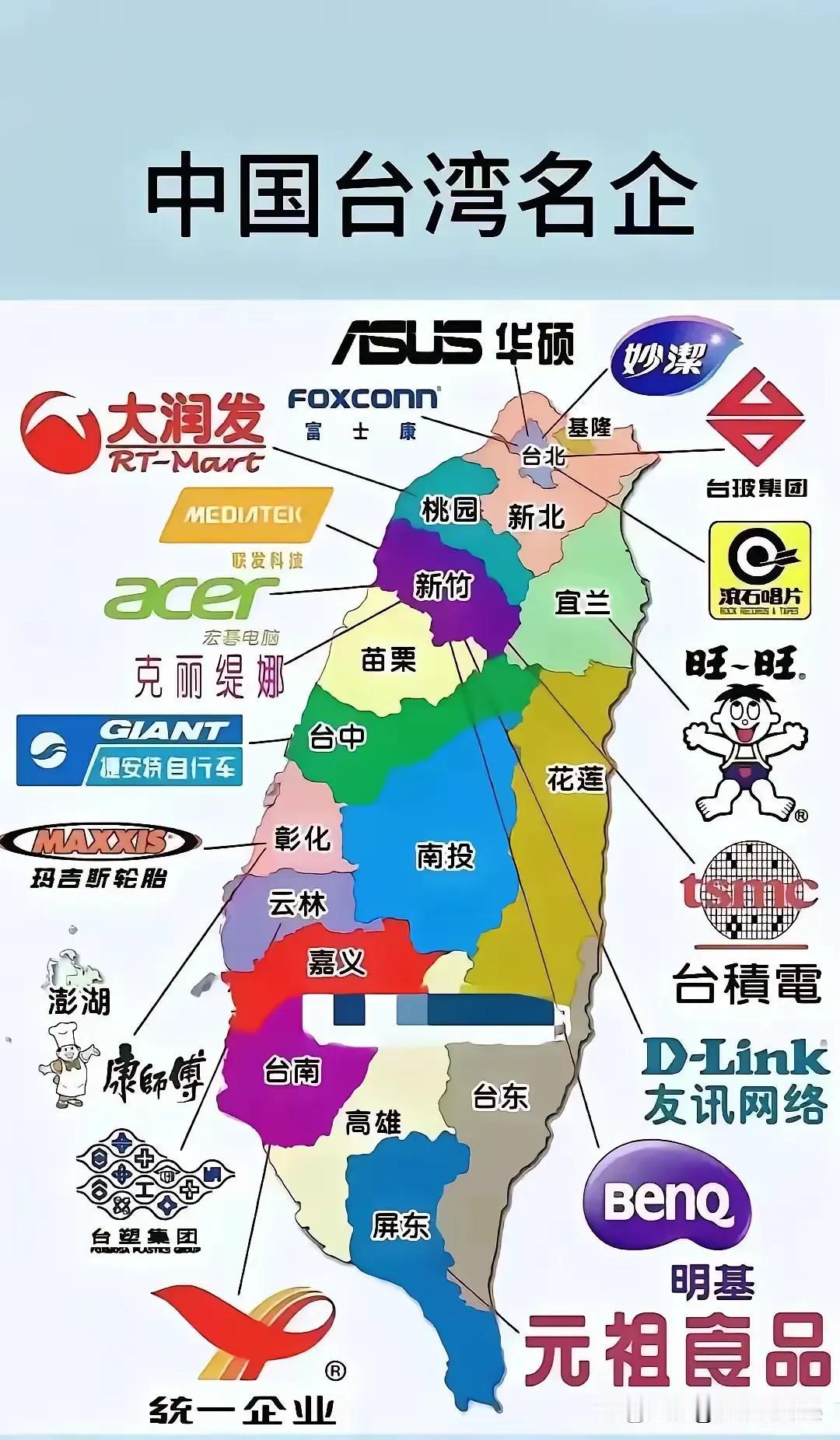 一看吓一跳！原来这么多知名品牌都是台资！怪不得毫无违和感，原来都是一家子的啊！不