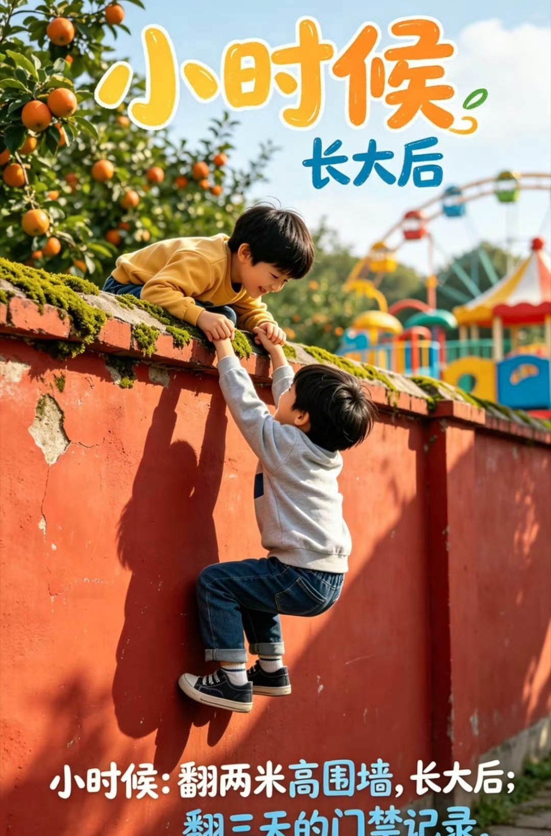 长大后的儿童节是善待小时候的自己 买支童年最爱的橘子味冰棍，坐在树荫下看会儿动画