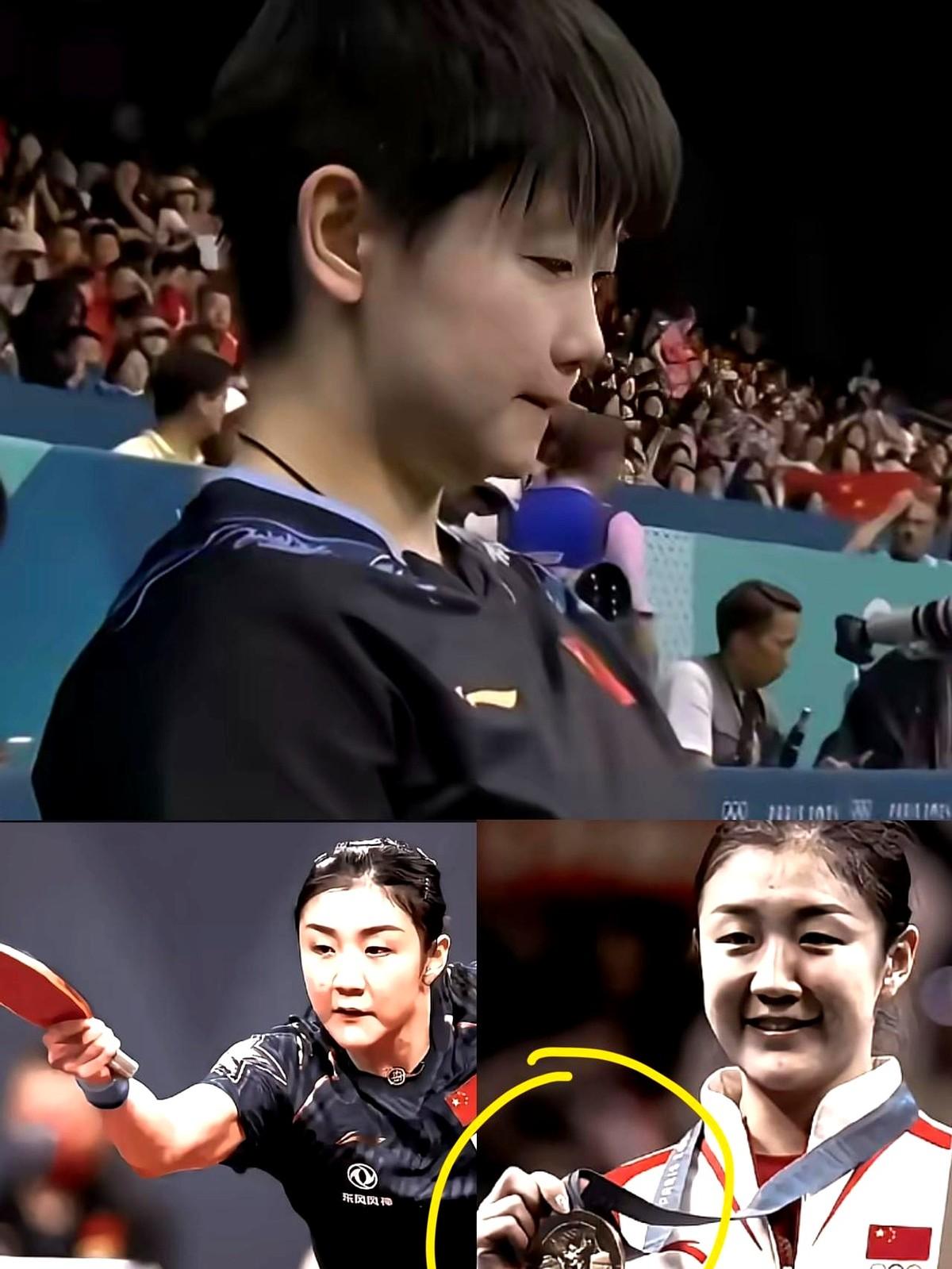 掌声不均，陈梦照样捧杯。

有人替她委屈，她倒看得开。

现场画面回放：夺冠瞬间