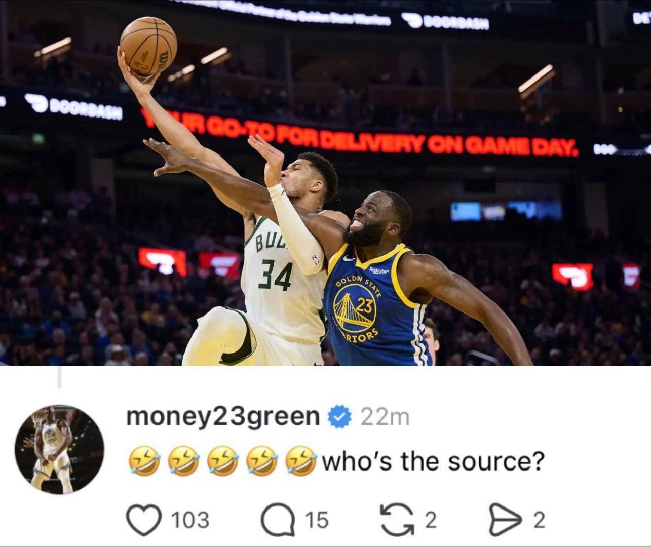 有消息人士称，追梦可以当做交易字母哥的筹码送至雄鹿，然后2026年夏天选择跳出合