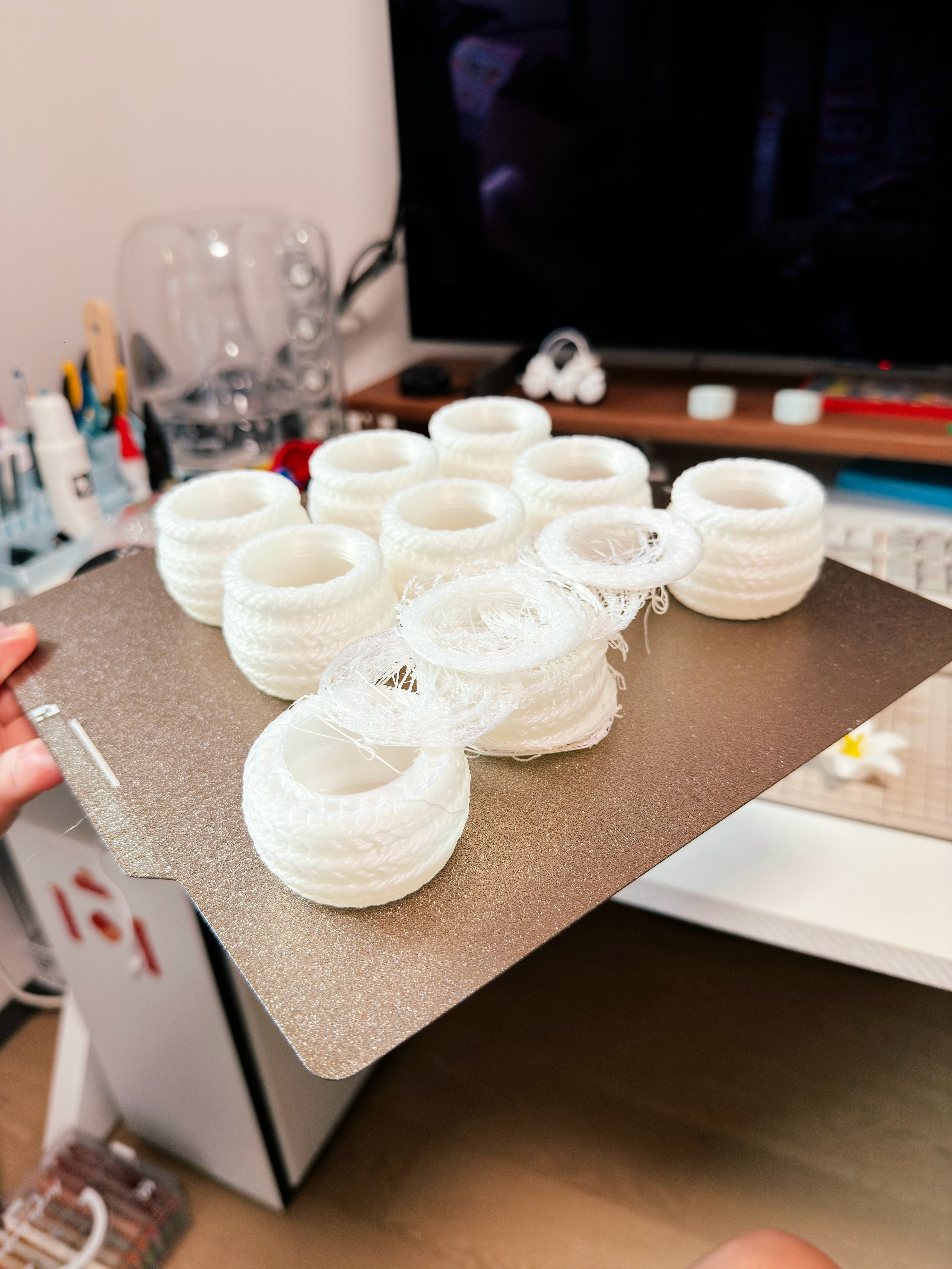 周六的早上，从一睁眼就看见 3D 打印机炒面开始