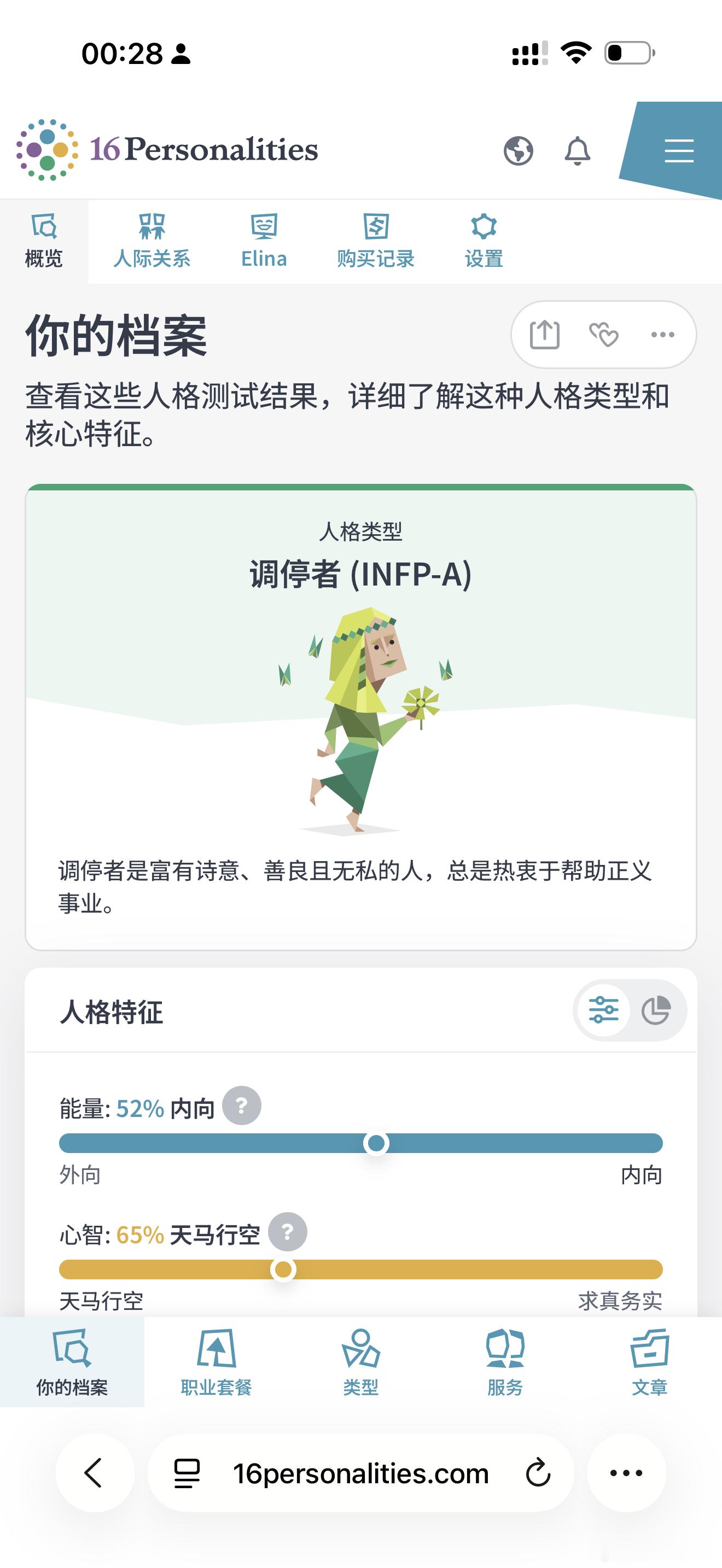 我的mbit变了诶～ 我测了三遍都是INFP 以前可是ESFP的人🫪震惊了！为