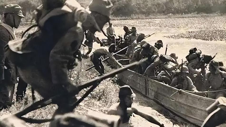 1942 年，十几名日军士兵抓住渔民陈根土，让他驾船载他们过江。当陈根土驾船来到