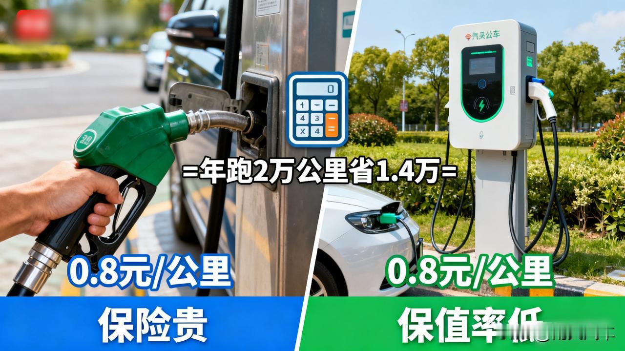 电车和油车，到底谁更省钱？算完这笔账我惊了

和朋友算了一笔账：他开油车，一公里