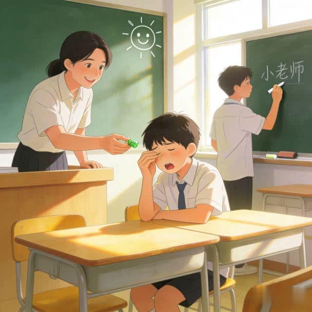 学生上课打瞌睡？老师这波“神操作”，比叫醒更管用！
 
课堂上总有几个耷拉着脑袋