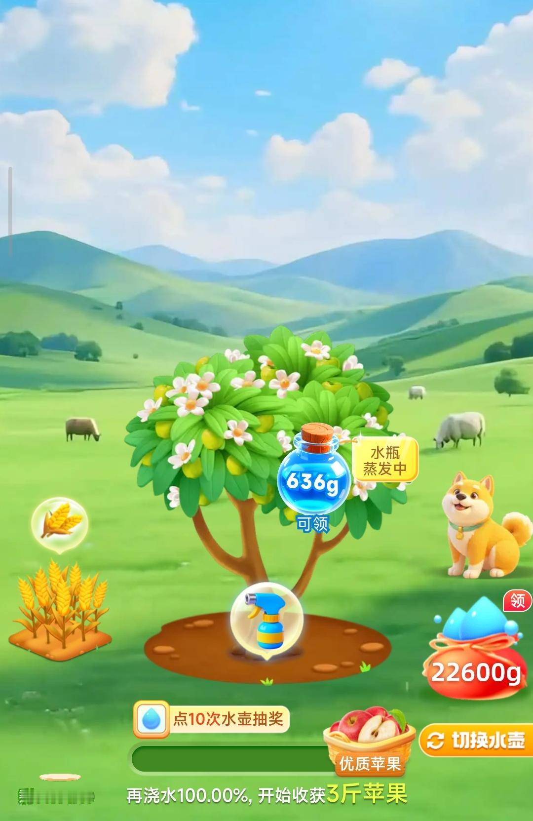 拼多多的水果农场太垃圾了，每次收获时，你种的永远没有，只能选择其他，我收获了3斤