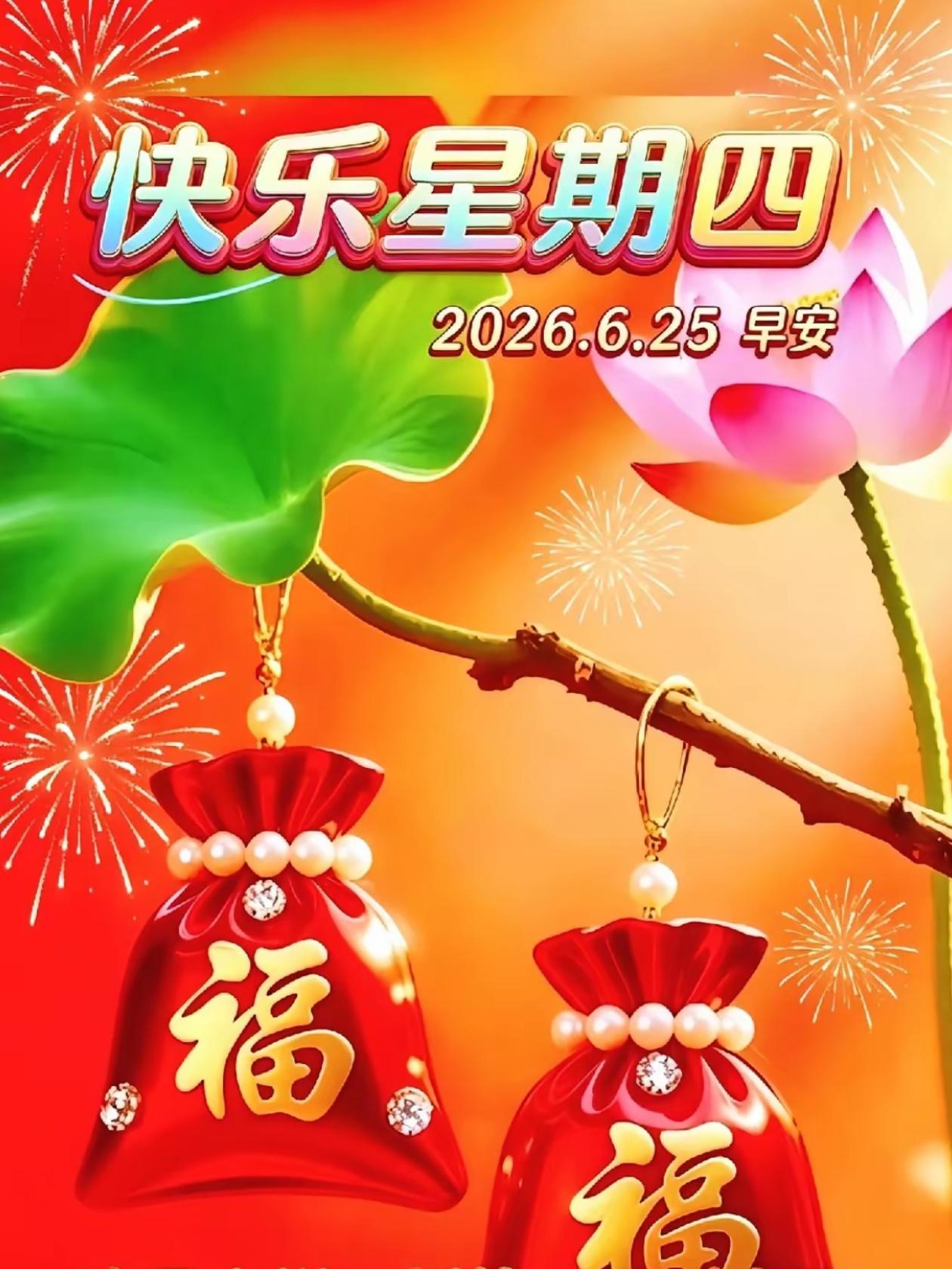 🌺2026./6.25仲夏晨光.稳步前行🌺

🌈☀️晨光温柔酒落，周四缓缓