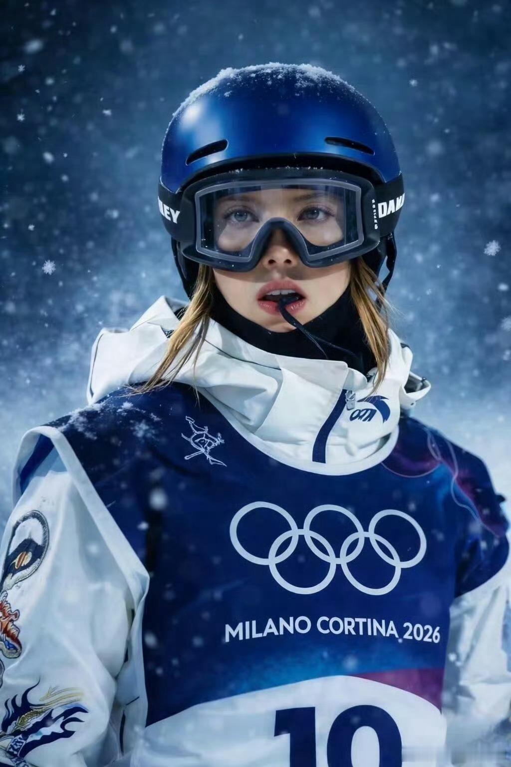 【谷爱凌比赛时咬的是什么】在2026年米兰冬奥会自由式滑雪女子U型场地技巧决赛上