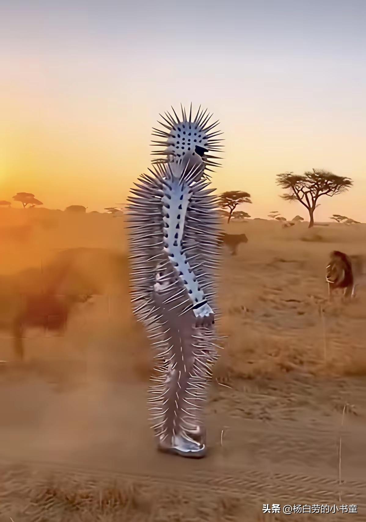 钢刺人：穿上装备后我非洲草原无敌
雄狮：我就不信你不上厕所，趁你出恭
送你回家