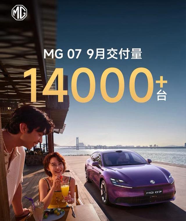 MG 07上个月的销量超过了14000台，说实话有点超预期了，老板们觉得MG 0