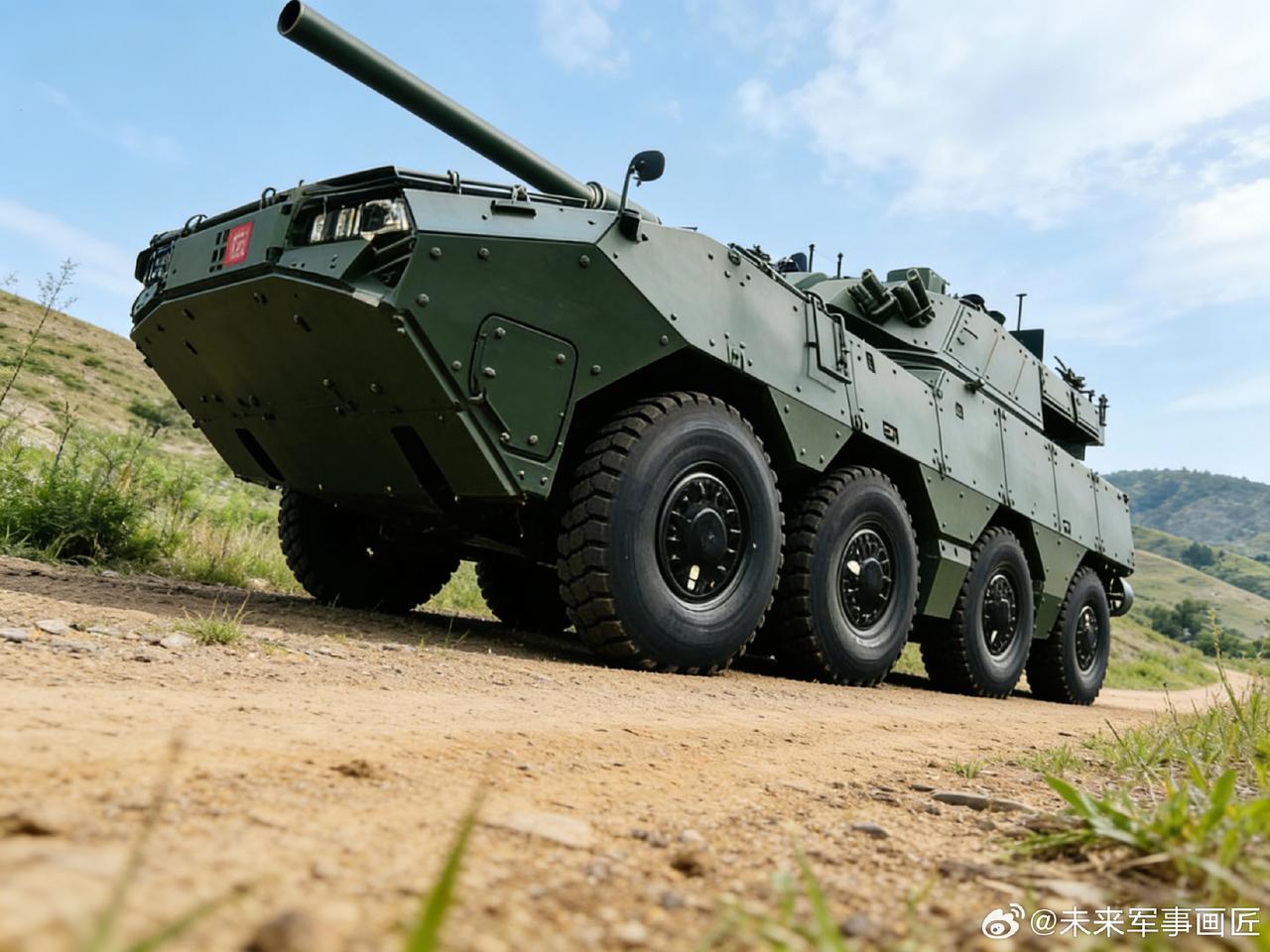全新的大八轮步兵战车虽然没有参加去年的阅兵，但是还是快速的批量装备陆军了。除去没