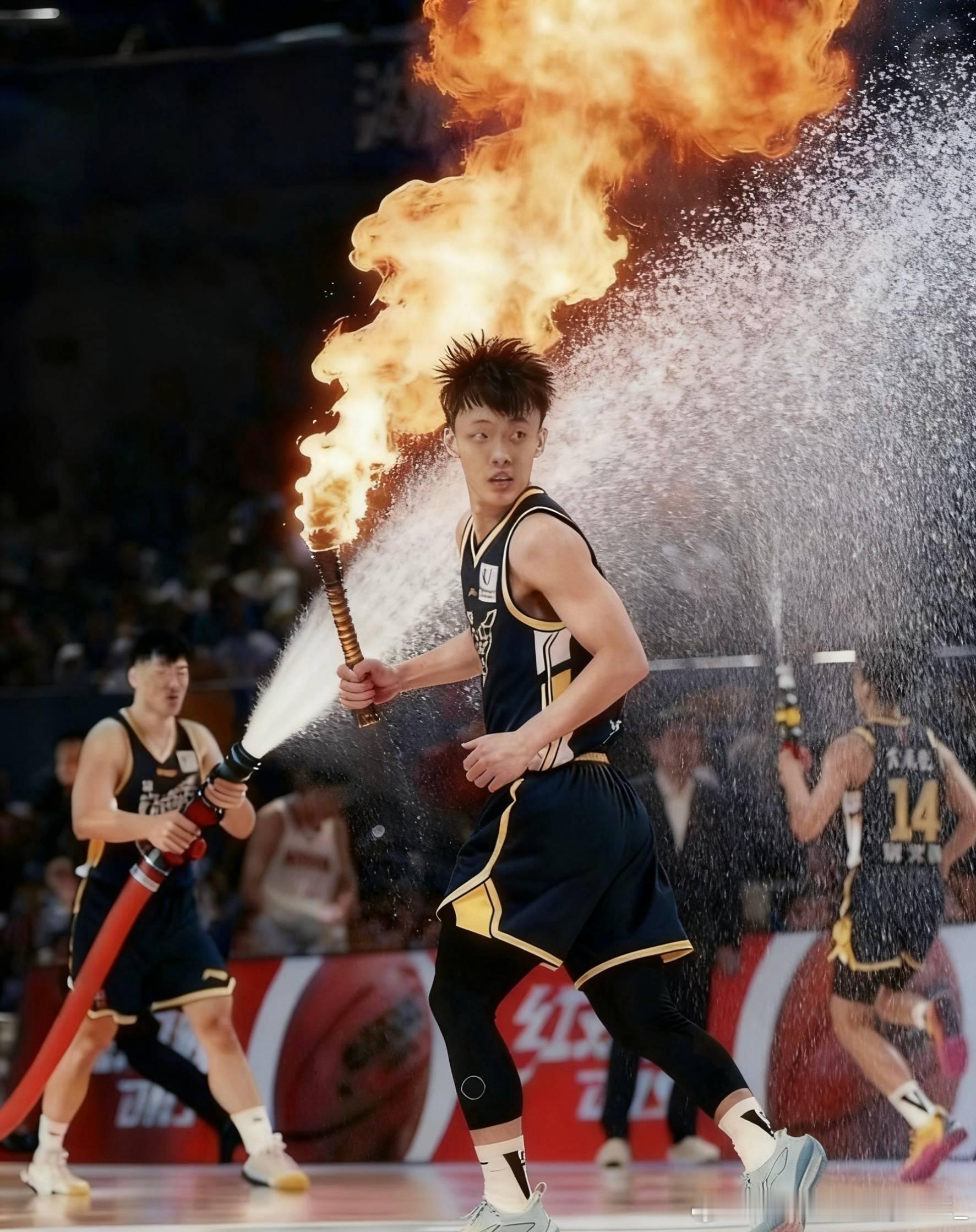 这版就对味了～～牛逼。不过感觉徐杰的头变形了，脸快变成曾凡博了，还得微调一下啊v