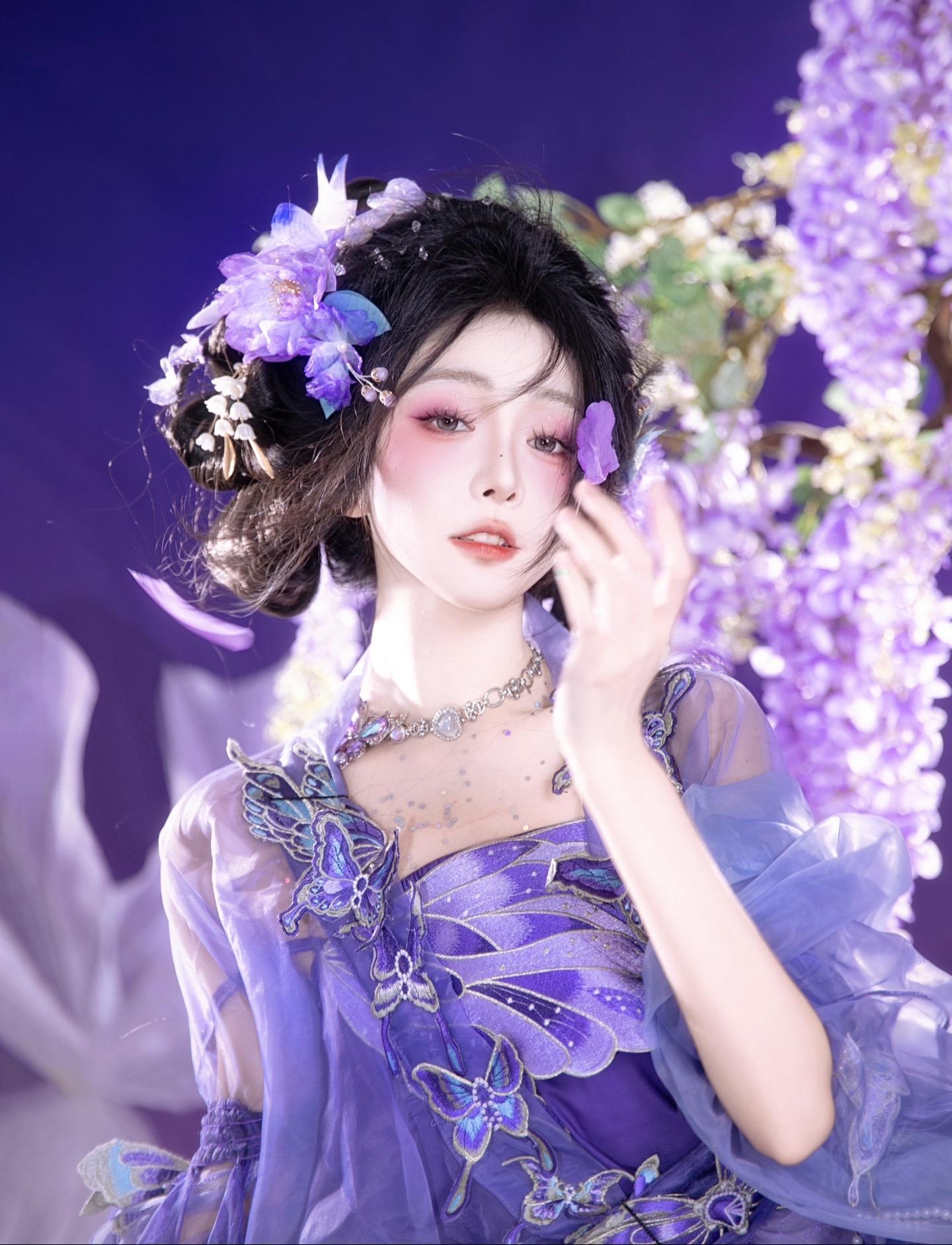 妹妹说的对紫色很有韵味～