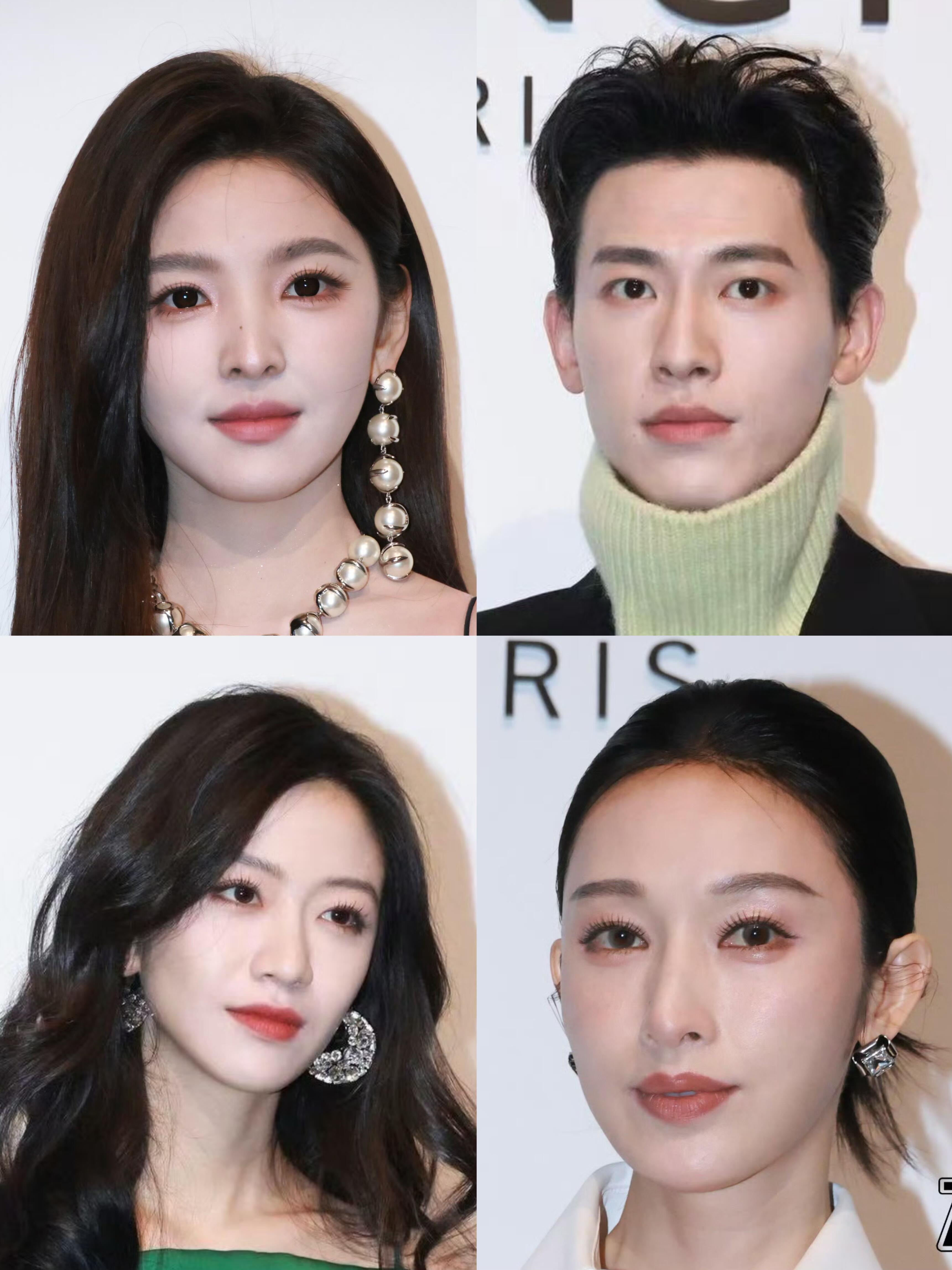 上海纪梵希活动怼脸生图章若楠 辛云来 向涵之 张俪 