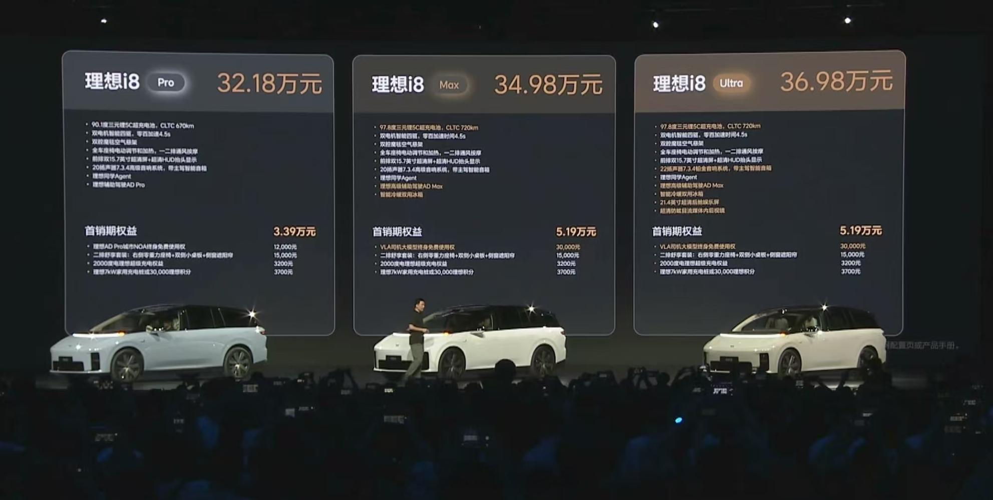 理想i8上市 理想i8价格 ，起售价32.18万元！标配5C三元锂电池，CLTC