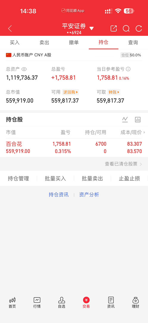 603823百合花，我先进去探探路，收到178 