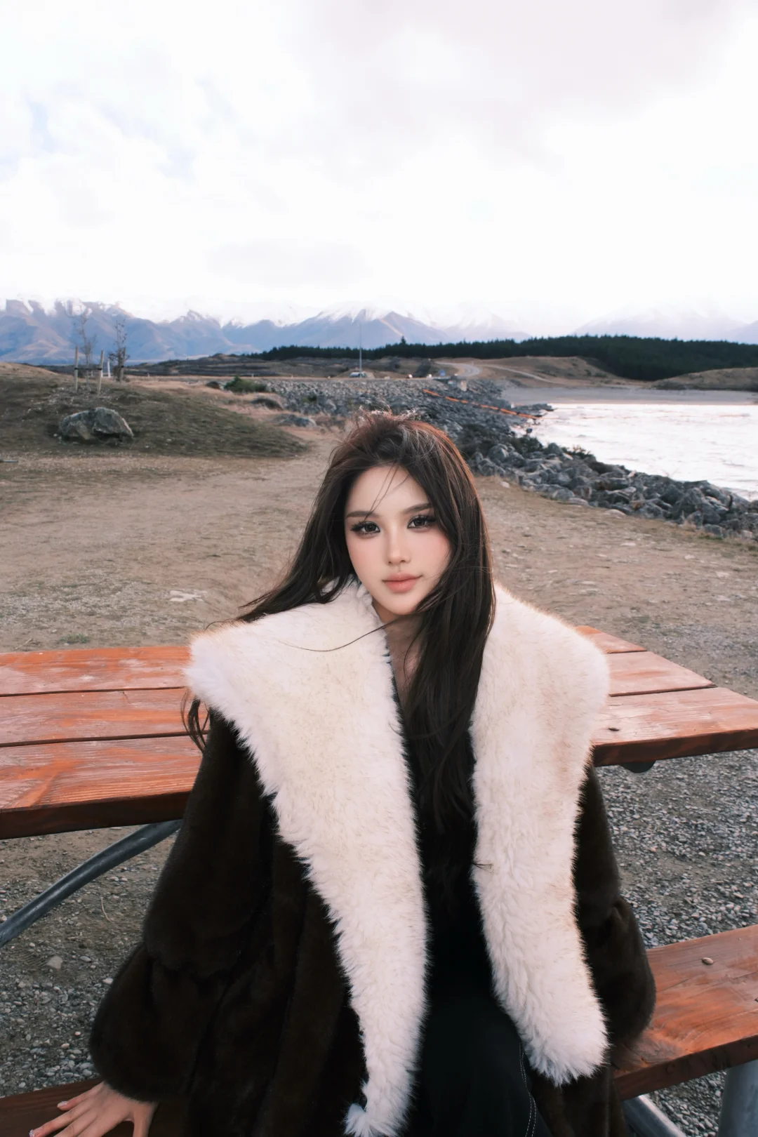 赶上了漫天大雪的Lake Tekapo🌌