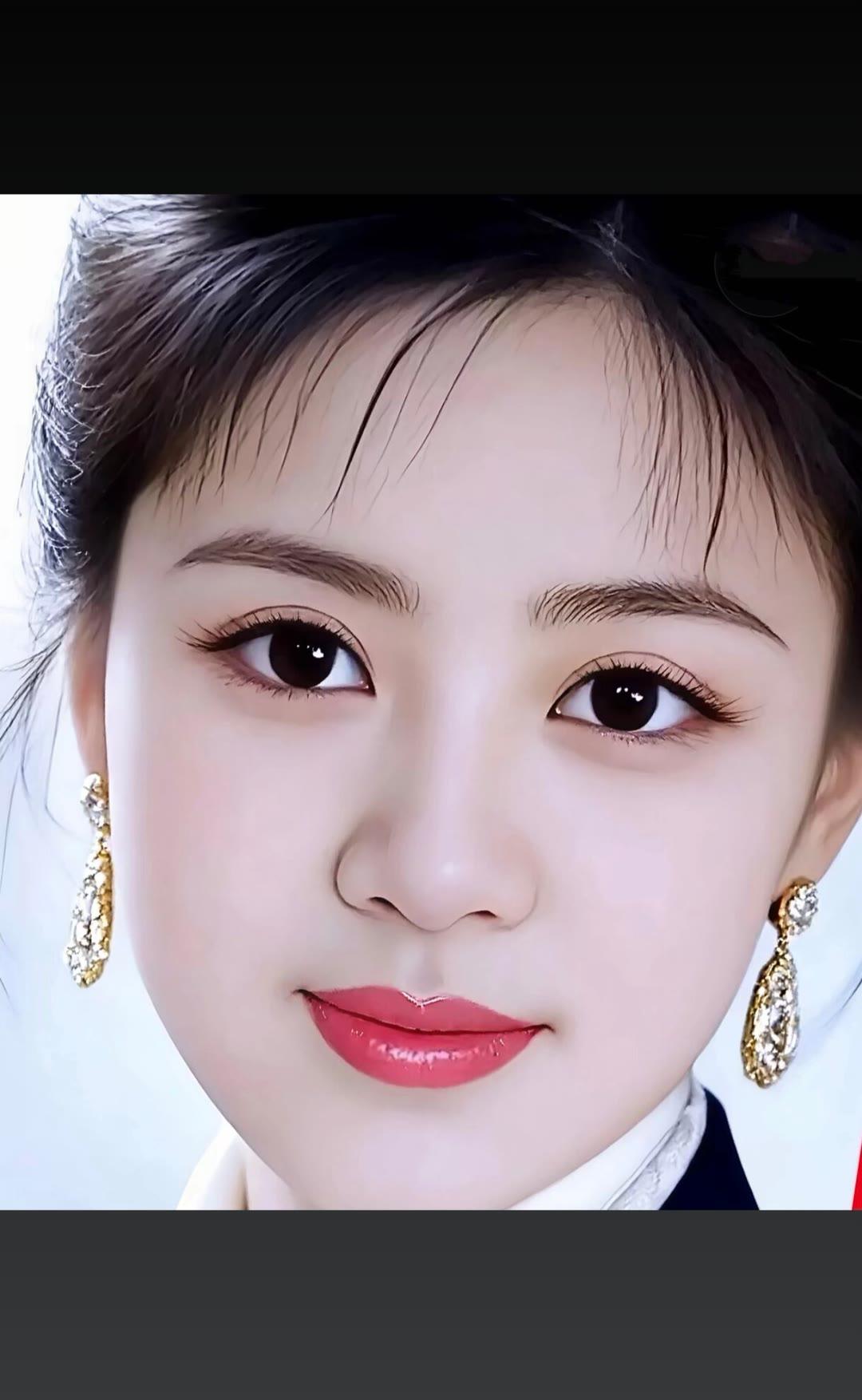 优雅气质，精致妆容，闪耀耳环，完美呈现！