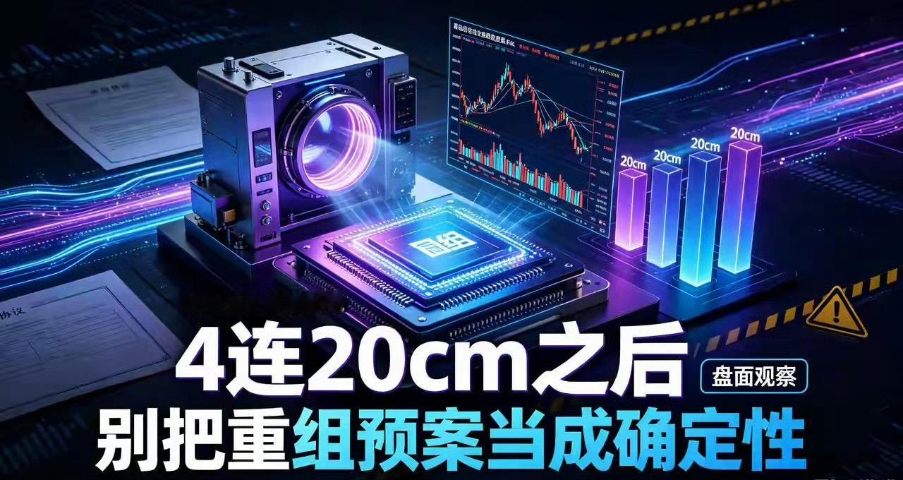 300862蓝盾光电4连20cm！重组故事沸腾，你敢格局还是果断离场？本文仅为盘