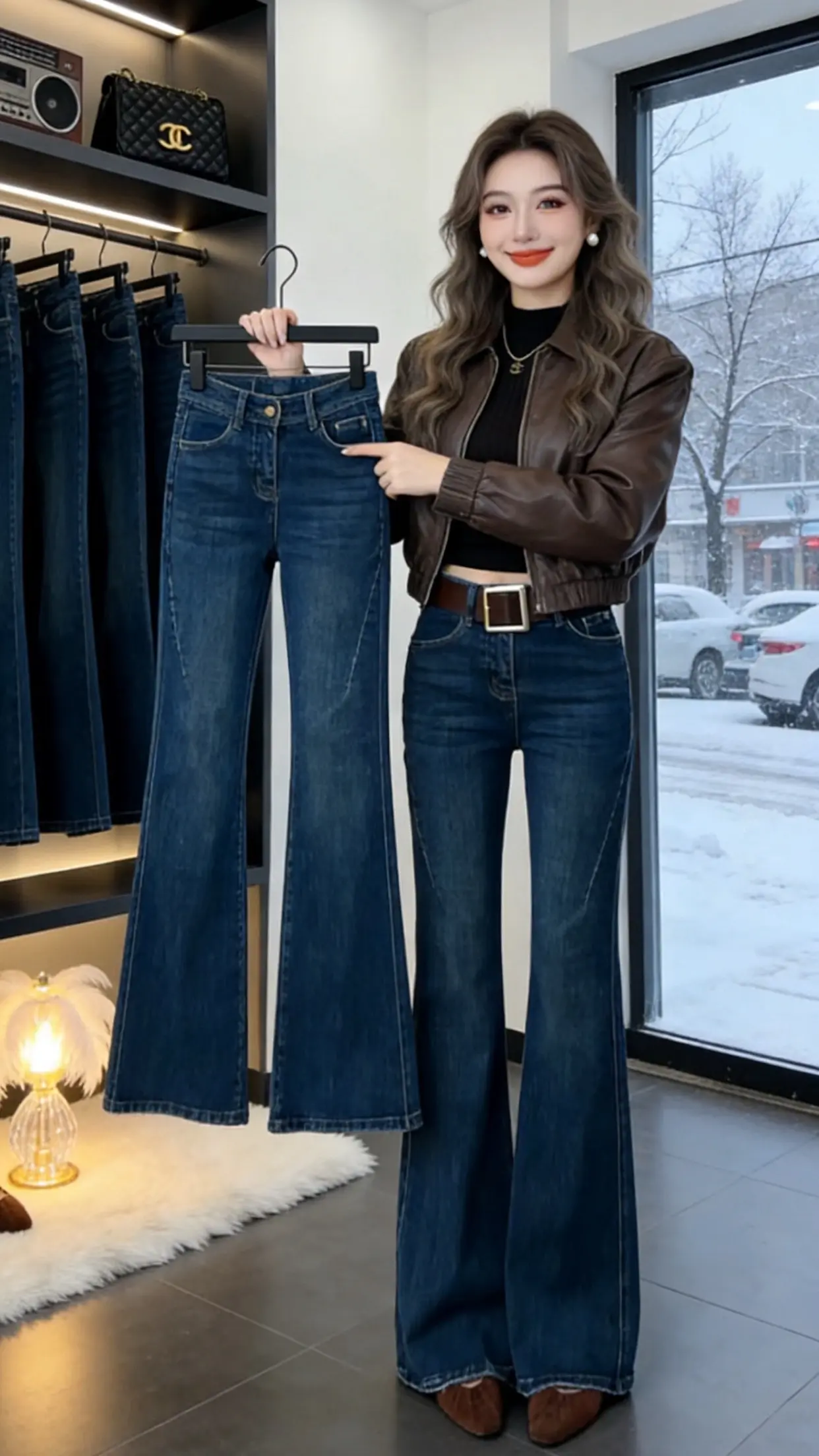 通勤搭配 显瘦牛仔裤 穿着得体是一种生活态度 春款上新 过年氛围提前搞起来了