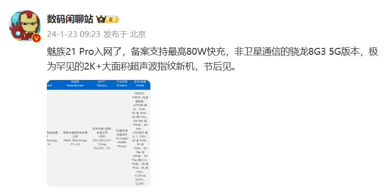 憋了这么久，终于有消息了！
魅族这是来了波大的，小厂也有大招啊
新一代魅族21 
