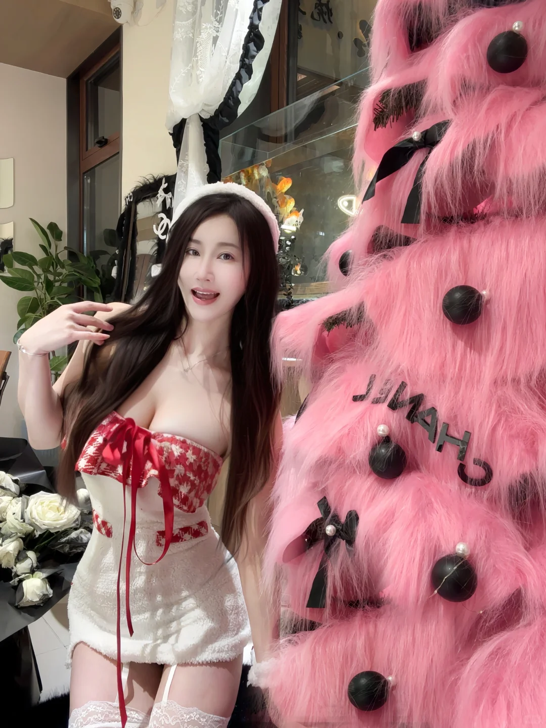 提前预热圣诞节拍照姿势