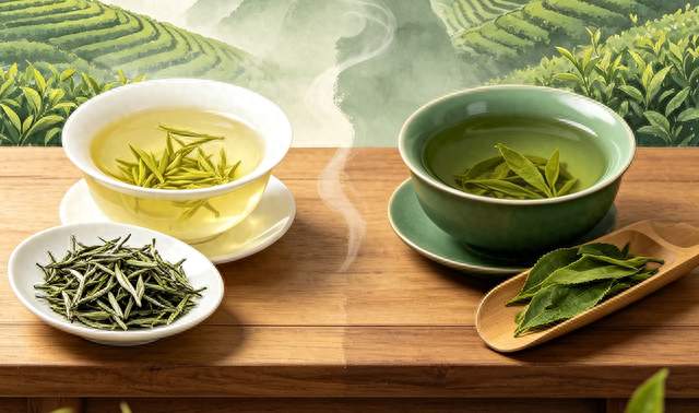 同样是安徽顶级绿茶！一个采芽一个只用叶片，很多老茶客分不清