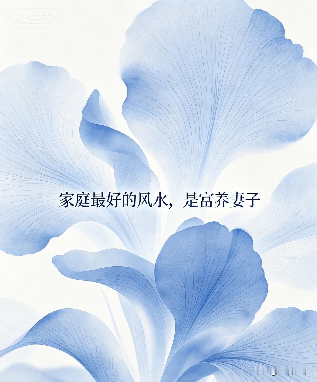 家庭最好的风水，是富养妻子

《礼记》有言："夫妇和，家之肥也。"
意思是，夫妻