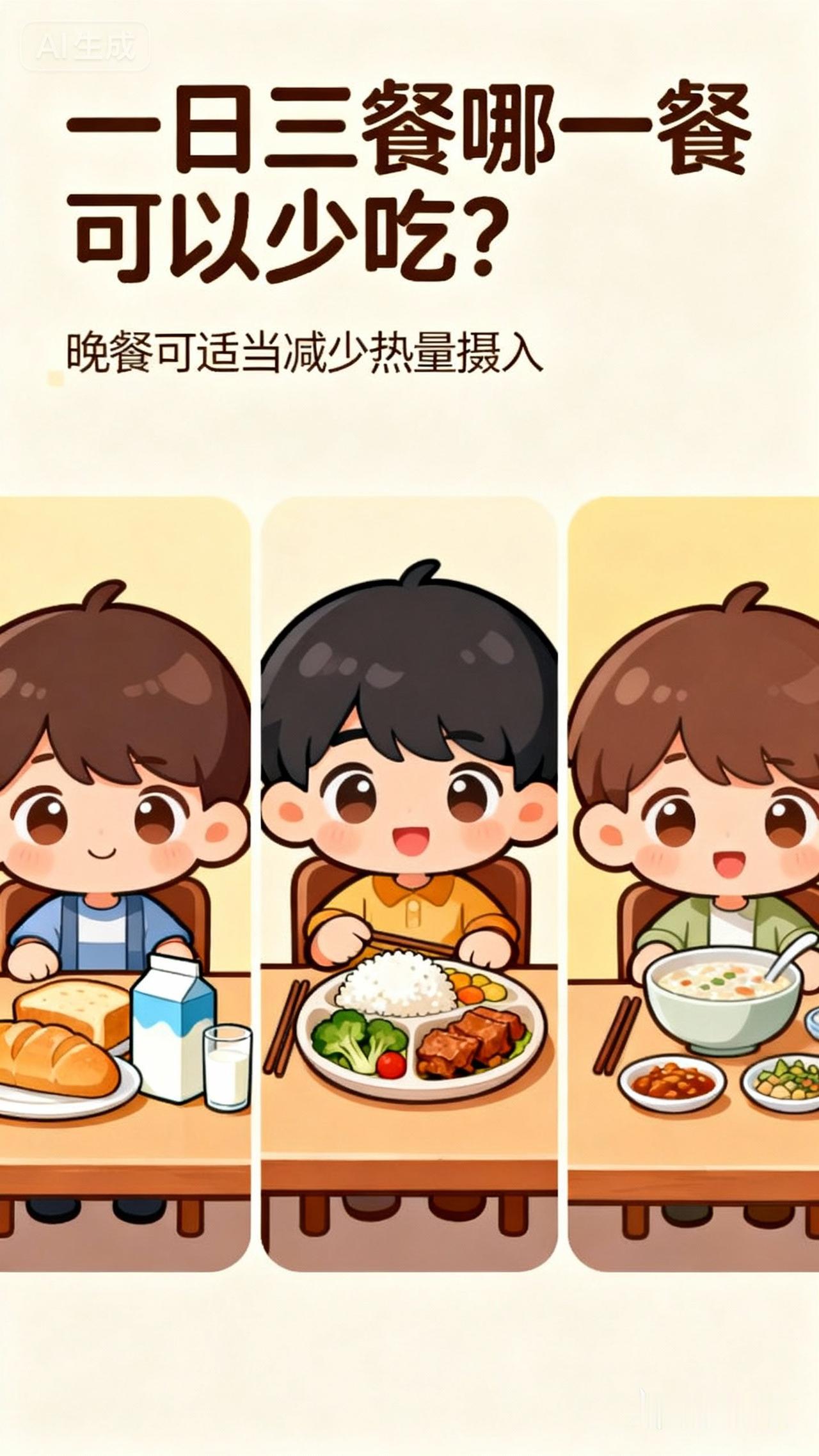 上学的时候就听过一句俗语：
“早上要吃好，中午要吃饱，晚上要吃少”

早上的时候