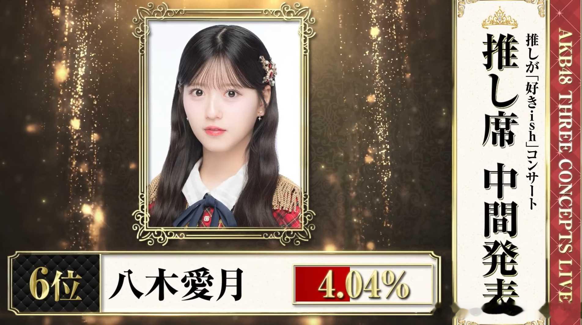 【弥补了没有总选的遗憾】AKB48秋季演唱会 【推し席排行榜】前16名 中报发表