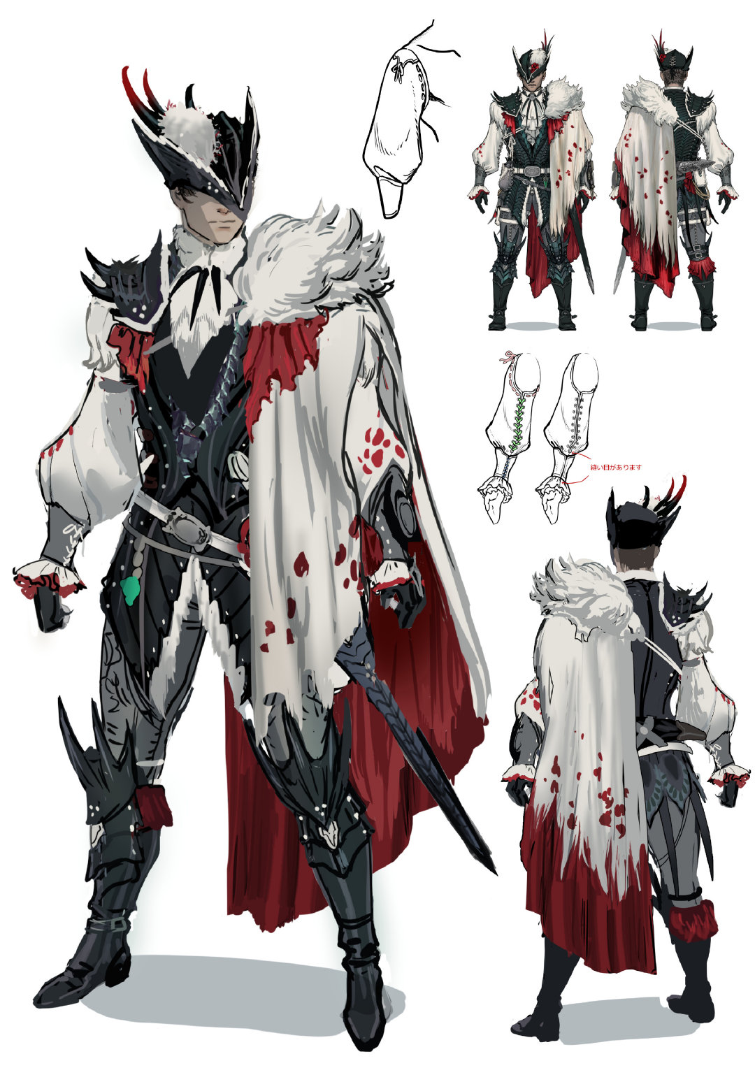 卡普空近期分享的一些《怪物猎人荒野》开发设计图。 