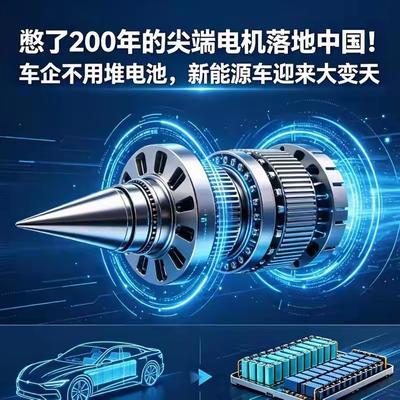 新能源大变天！憋200年的电机，中国终于突破。

2026年6月5日，中国官宣全